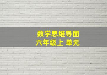 数学思维导图六年级上 单元